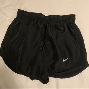 Black Nike running shorts